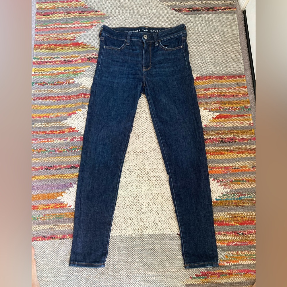 American Eagle dark blue Hi-Rise Jeggings   Size~8.   NWOT